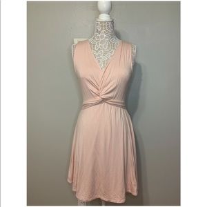 NWT Francesca’s Front Knot Pink Dress